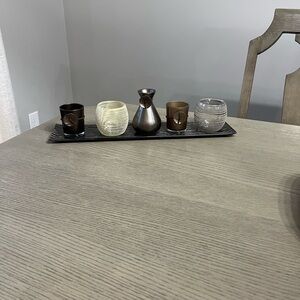 Decorative Tray With Tea Light Candle Holder Set ~ Like New